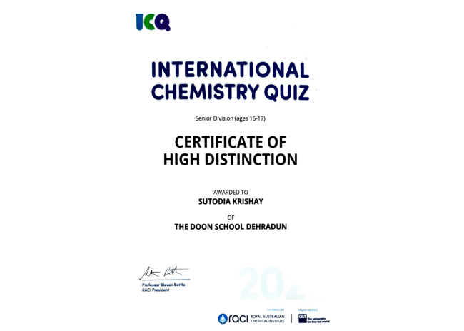 International Chemistry Quiz